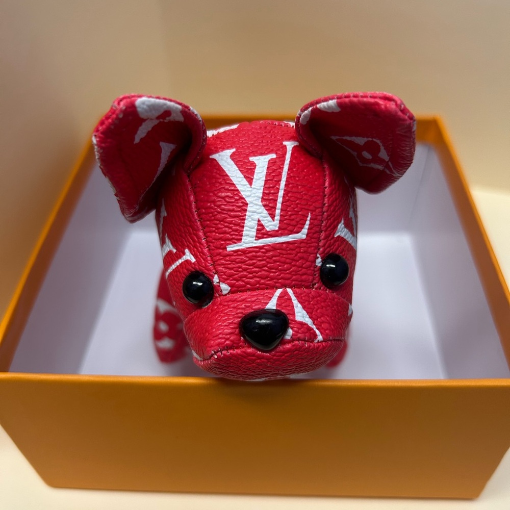 Louis Vuitton Red Dog Keychain